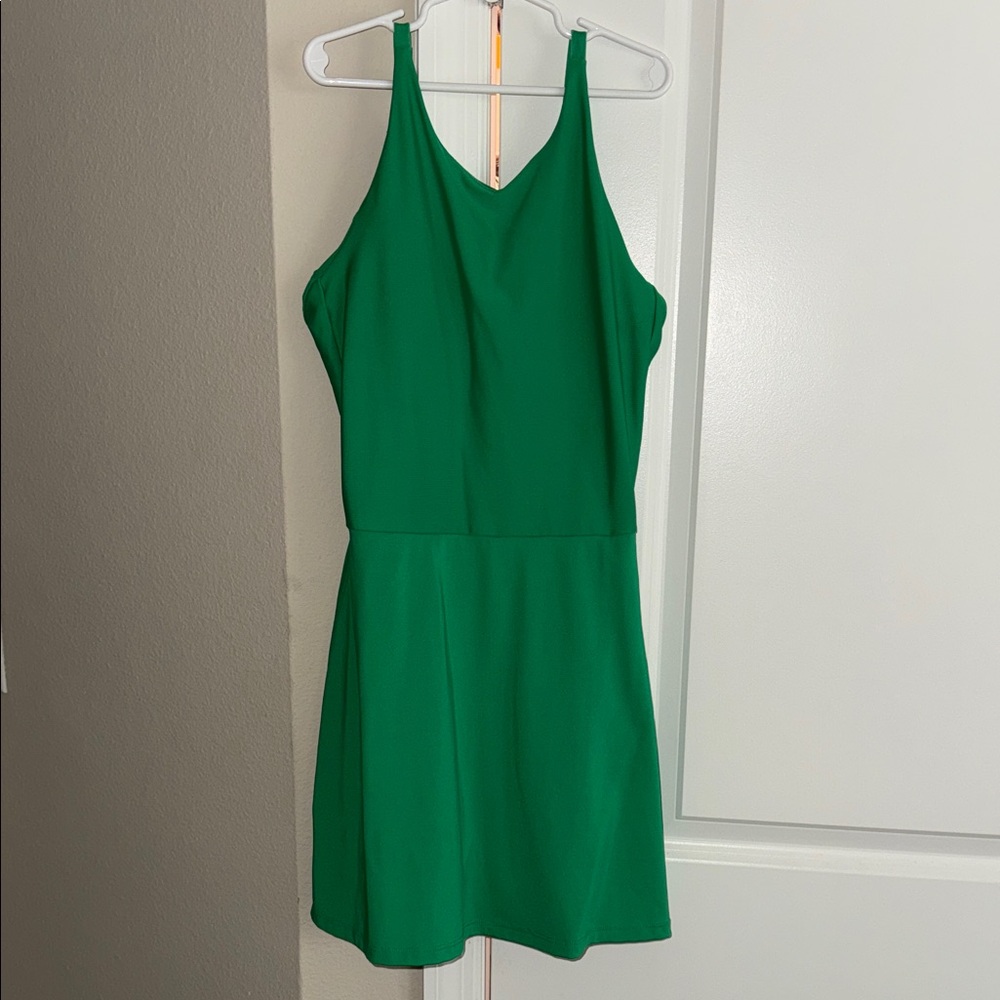 Calvin Klein Green Sleeveless A-Line Women's Tennis Dress